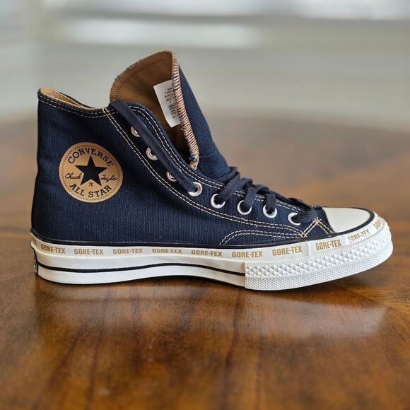 Converse Chuck Taylor Gore-Tex GTX High Black Toadstool Tan Women's 9 LE A08565C - Picture 9 of 16
